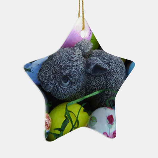 Ostereier, Kaninchengolfbälle Keramikornament (Rechts)