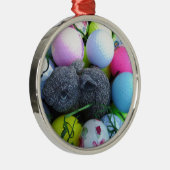 Ostereier, Kaninchengolfbälle Ornament Aus Metall (Rechts)