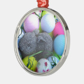 Ostereier, Kaninchengolfbälle Ornament Aus Metall (Links)