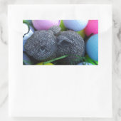 Ostereier, Kaninchengolfbälle Rechteckiger Aufkleber (Tasche)