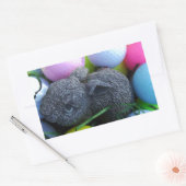 Ostereier, Kaninchengolfbälle Rechteckiger Aufkleber (Umschlag)