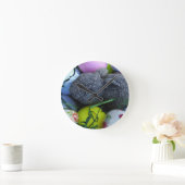 Ostereier, Kaninchengolfbälle Runde Wanduhr (Zuhause)