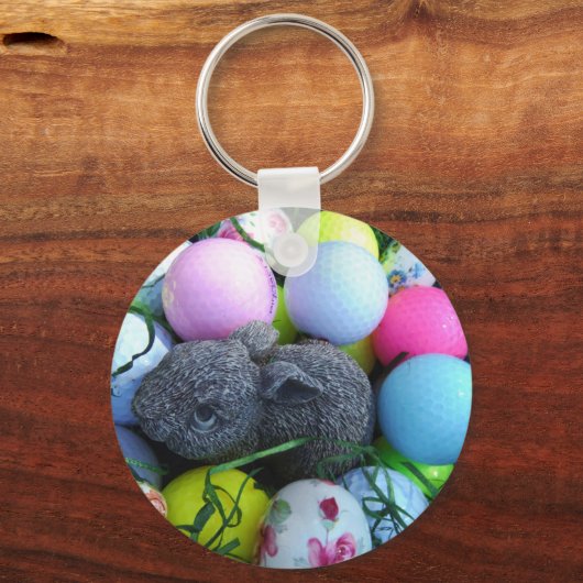Ostereier, Kaninchengolfbälle Schlüsselanhänger (Vorderseite)