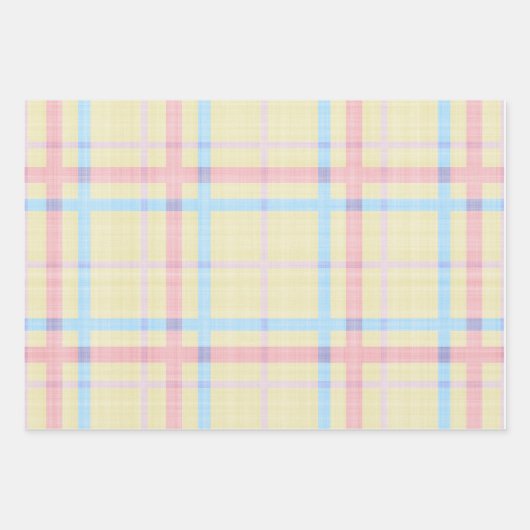 Ostereier Kariert Geschenkpapier Set (Vorderseite 3)