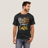 Ostereier Kariert Leopard Christlich Holiday Pasch T-Shirt (Vorne ganz)