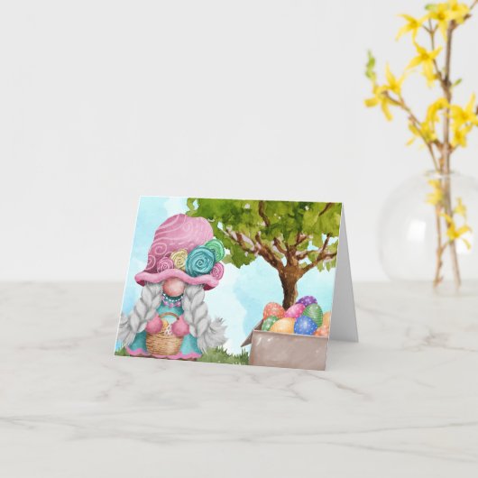 Ostereier Karte (Gelbe Blume)