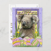 Ostereier - Koala Feiertagspostkarte (Vorne/Hinten)