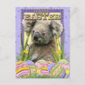 Ostereier - Koala Feiertagspostkarte (Vorderseite)