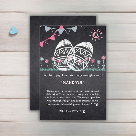 Ostereier-Kochplatte Zeichnend Kinderdusche Dankeskarte