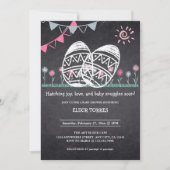 Ostereier-Kochplatte Zeichnend Kinderdusche Einladung (Vorderseite)