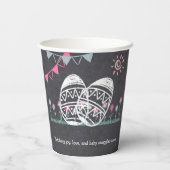 Ostereier-Kochplatte Zeichnend Kinderdusche Pappbecher (Rückseite)