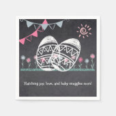 Ostereier-Kochplatte Zeichnend Kinderdusche Serviette (Vorderseite)