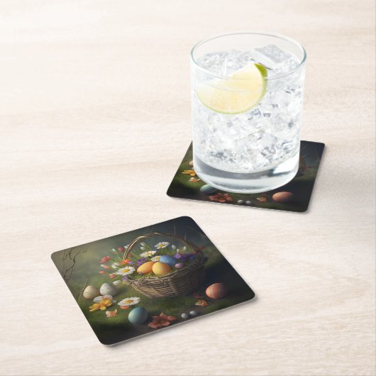 Ostereier Korbpapier Untersetzer (Vor Ort)