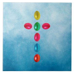 Ostereier kreuzen fliese