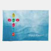 Ostereier kreuzen geschirrtuch (Horizontal)