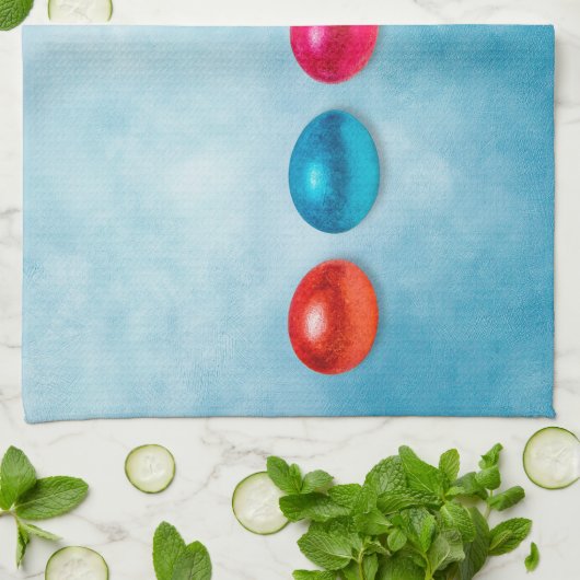 Ostereier Küchentuch (Gefaltet)