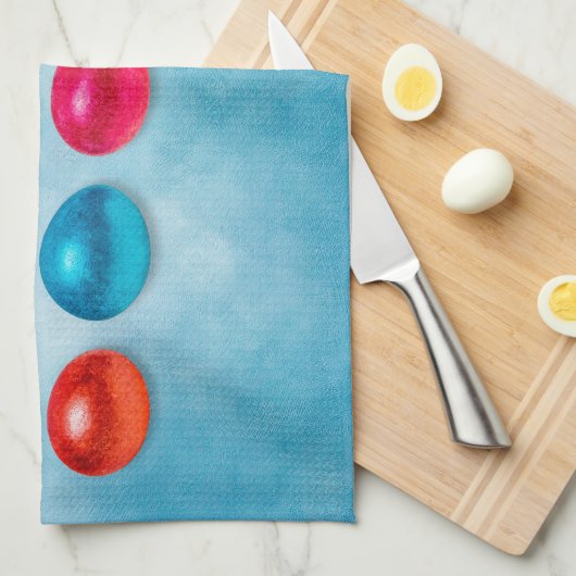 Ostereier Küchentuch (Viertel Falte)