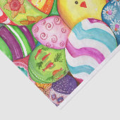 Ostereier, Küken-Aquarellgewebe Seidenpapier (Ausschnitt)