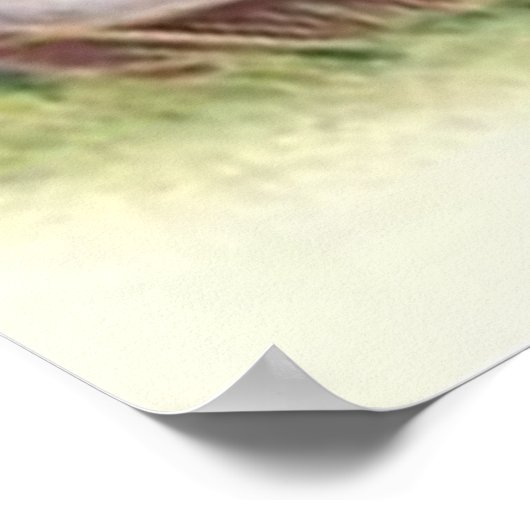 Ostereier Lamm-Stall gefärbt Poster (Ecke)