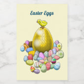 Ostereier Lebensmitteletikett (Einzelnes Label)