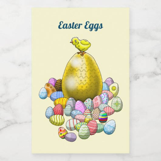 Ostereier Lebensmitteletikett (Einzelnes Label)