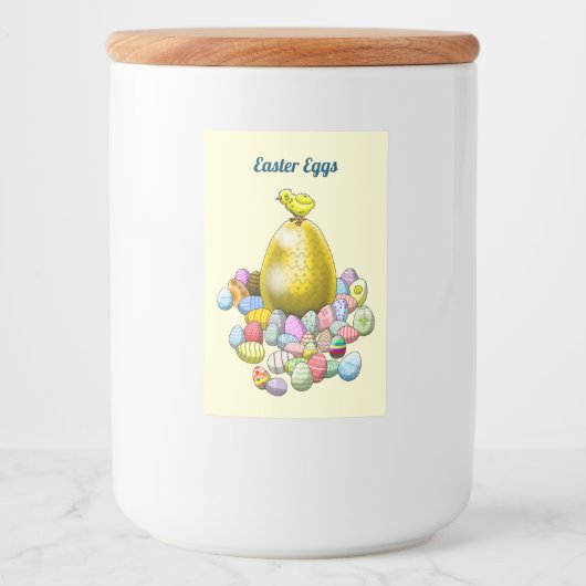 Ostereier Lebensmitteletikett (Vorderseite)