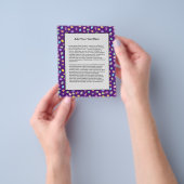 Ostereier Lila Hintergrund Art Muster Flyer (Gruppe)