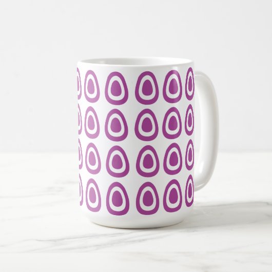 Ostereier Lila Ostereier Ostern Kaffeetasse (VorderseiteRechts)