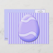 Ostereier (Lila) Postkarte (Vorne/Hinten)
