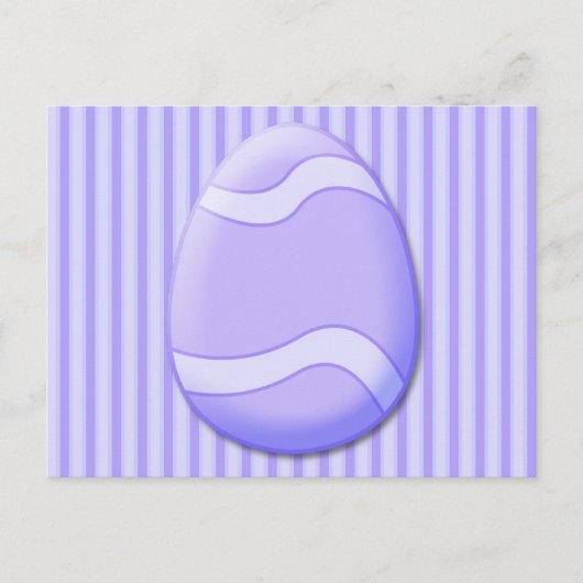 Ostereier (Lila) Postkarte (Vorderseite)