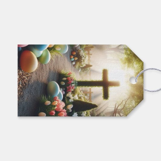 Ostereier/Lilly  Geschenkanhänger (Vorderseite (Horizontal))