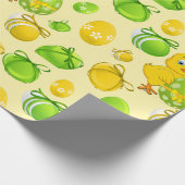 Ostereier Little Chicken Pattern Geschenkpapier (Ecke)