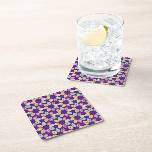 Ostereier Lover Spring Pattern Rechteckiger Pappuntersetzer (Vor Ort)