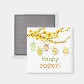 Ostereier, Magnet der Zweigstelle Forsythia (Vorderseite/Rückseite)