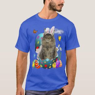Ostereier Maine Coon Bunny Cat Geschenke Katze Vat T-Shirt