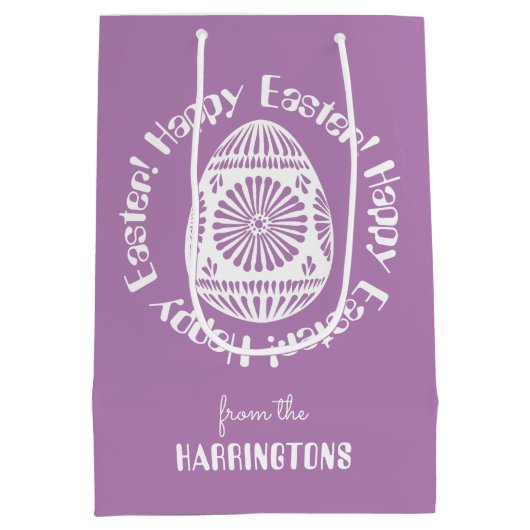 Ostereier, maßgeschneiderte Geschenktüte (Rückseite)