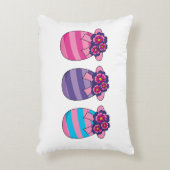 Ostereier mit Blume und Band Dekokissen (Vorderseite(Vertikal))