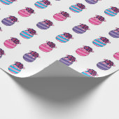 Ostereier mit Blume und Band Geschenkpapier (Ecke)