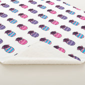 Ostereier mit Blume und Band Sherpadecke (3/4)