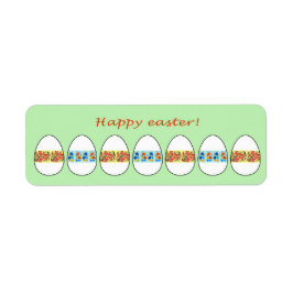 Ostereier mit einem Blumenmuster