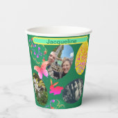 Ostereier mit einem Namen für den Papierbecher (Vorderseite)