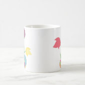 Ostereier mit Frühlingsblumen Kaffeetasse (Mittel)