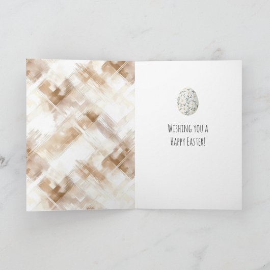 Ostereier mit Gänseblümchen Karte (Innenseite)