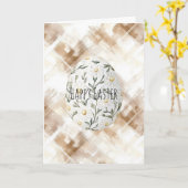 Ostereier mit Gänseblümchen Karte (Gelbe Blume)