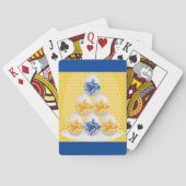Ostereier mit gelben Bogen-Spielkarten Spielkarten (Rückseite)
