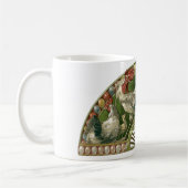 Ostereier mit Hühnern, Vintag Jugendstil Kaffeetasse (Links)