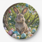 Ostereier mit sonniger Haut Pappteller (Vorderseite)