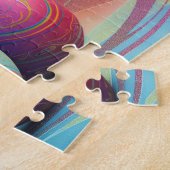 Ostereier mit Wirblem Hintergrund Puzzle (Seite)