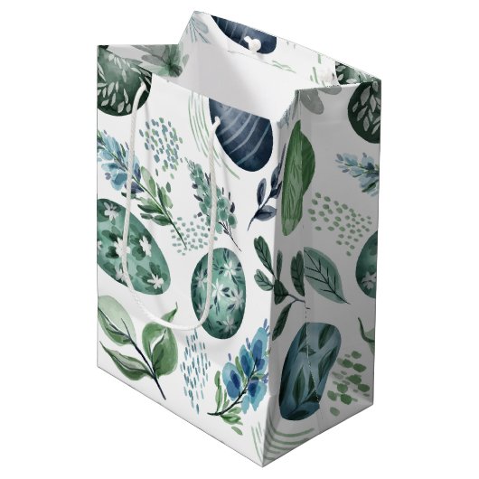 Ostereier Mittlere Geschenktasche Geschenktüte (Vorderseite Schrägansicht)