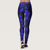 Ostereier Muster 01.b Schwarze BG Leggings (Rückseite)